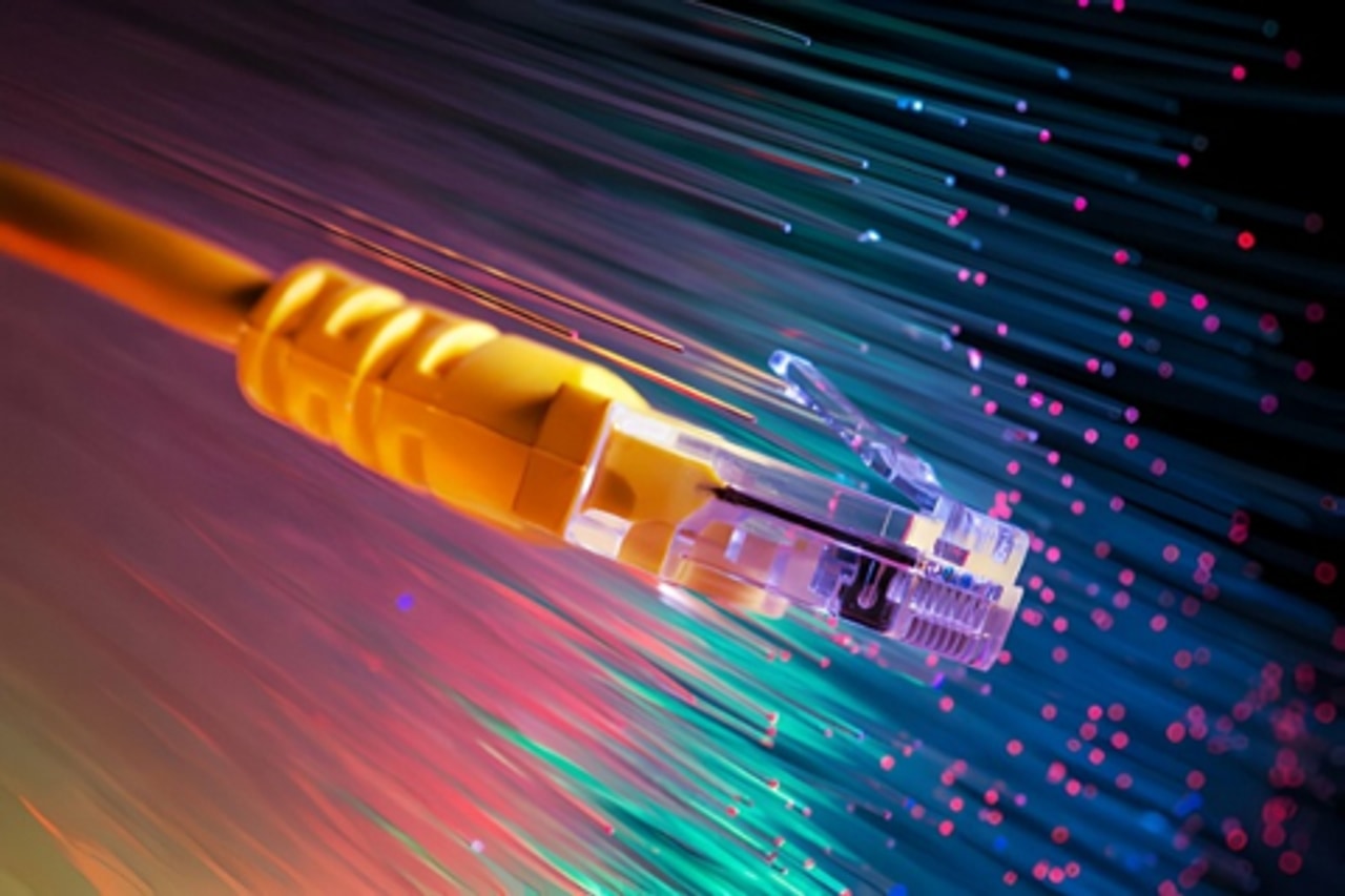 Network switches and cabling in a rack