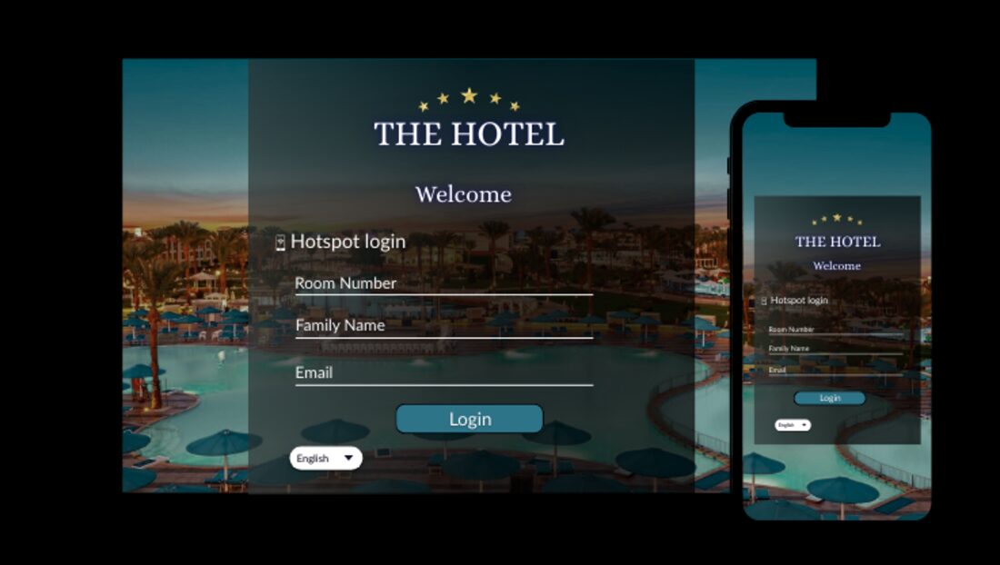 Branded hospitality hotspot portal
