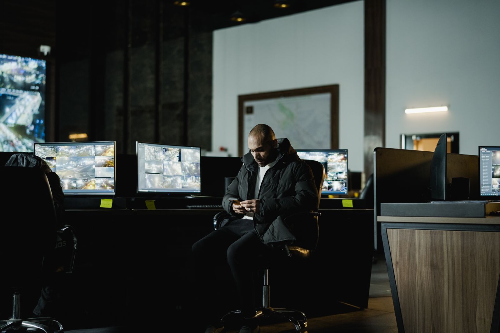 Security surveillance control room