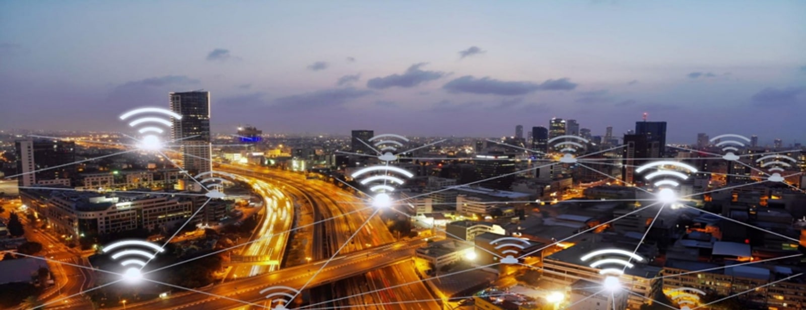 Wi-Fi connections spanning a connected city